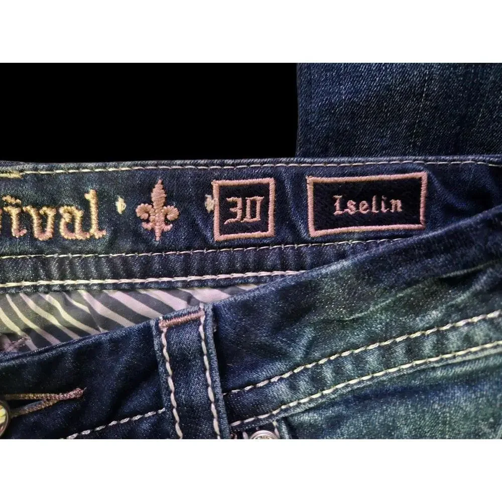 Medium Wash Rock Revival "Iselin" Easy Ankle Skinny 30" X 29" Like New- No Flaws - Picture 8 of 9